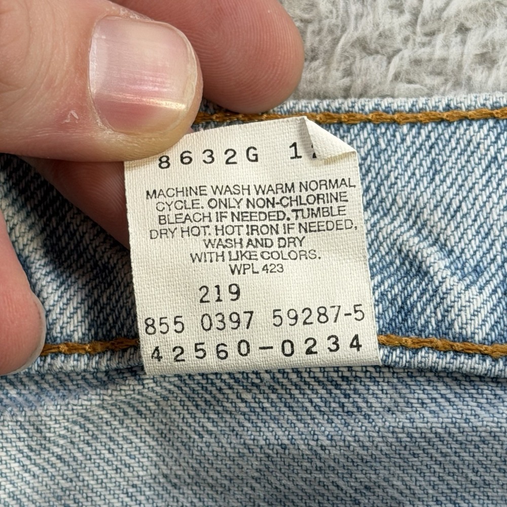 Vintage Levis Jeans Mens 34x32 Orange Tab 560 Loose Fit Tapered Leg Denim 90s - Picture 4 of 10